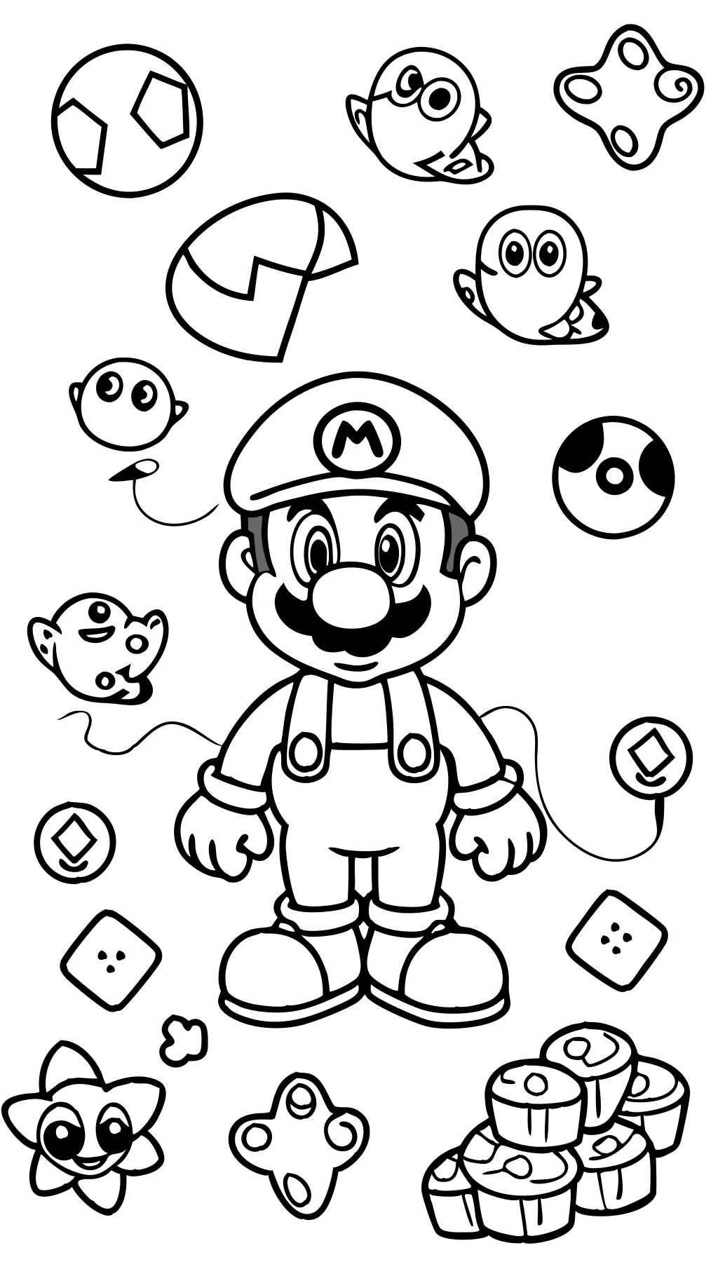 páginas para colorear de Mario imprimibles gratis